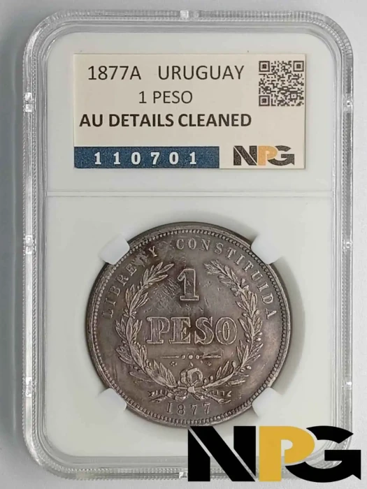 1877A Uruguay 1 Peso
