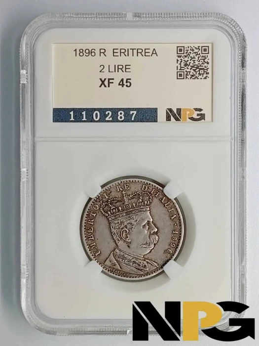1896 R Eritrea 2 Lire