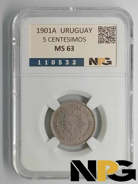 1901A Uruguay 5 Centesimos