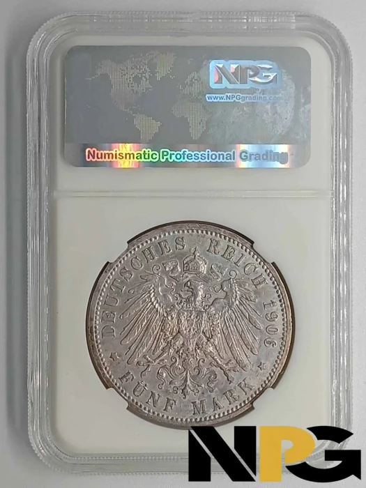 1906a German States Prussia 5 Marks 1 - German States Prussia