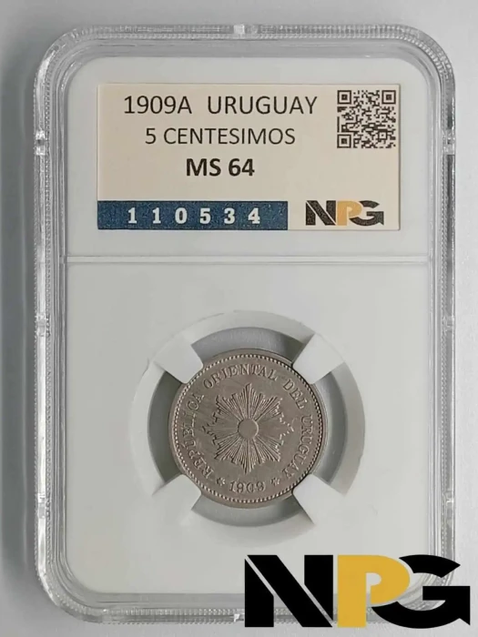 1909A Uruguay 5 Centesimos