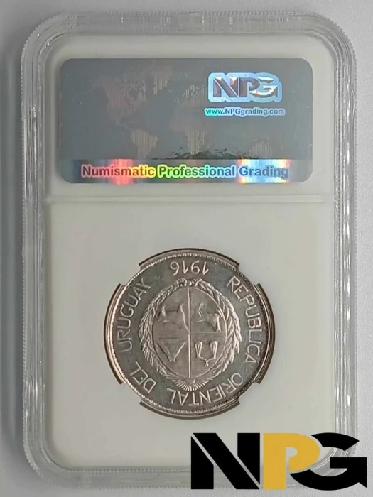 1916 Uruguay 50 Centesimos -  1 - Uruguay