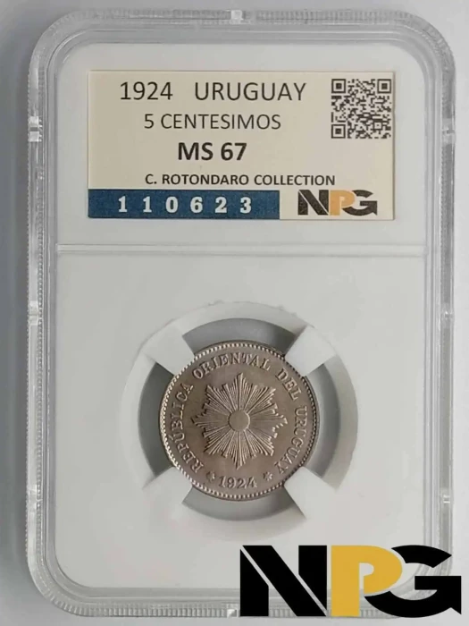 1924 Uruguay 5 Centesimos