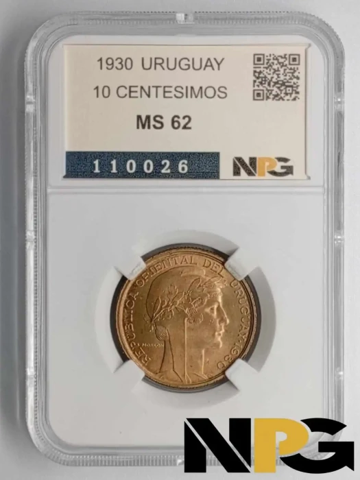 1930 Uruguay 10 Centesimos