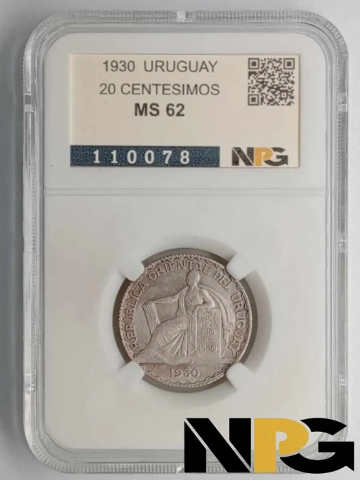1930 Uruguay 20 Centesimos