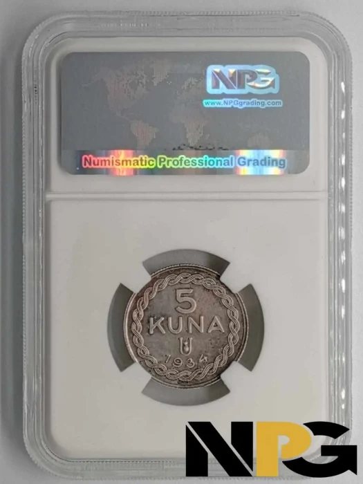 1934 Croatia 5 Kuna -  1 - Croatia