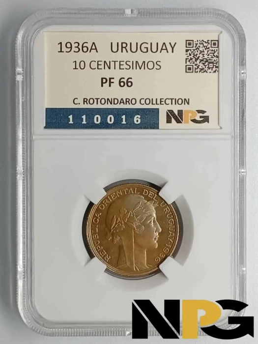 1936A Uruguay 10 Centesimos