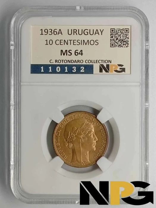 1936A Uruguay 10 Centesimos