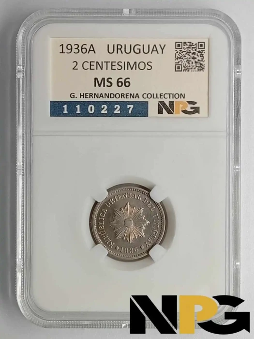 1936A Uruguay 2 Centesimos