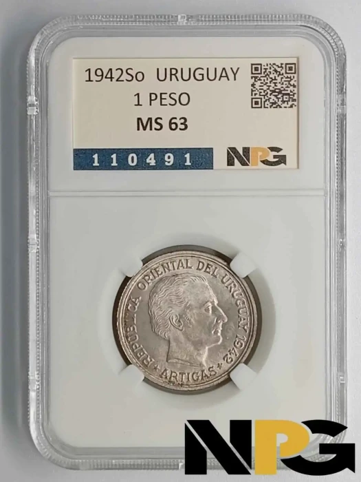 1942So Uruguay 1 Peso
