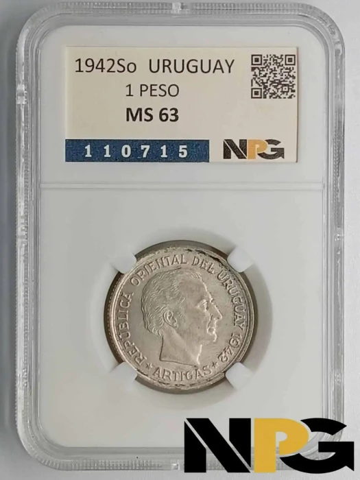 1942So Uruguay 1 Peso