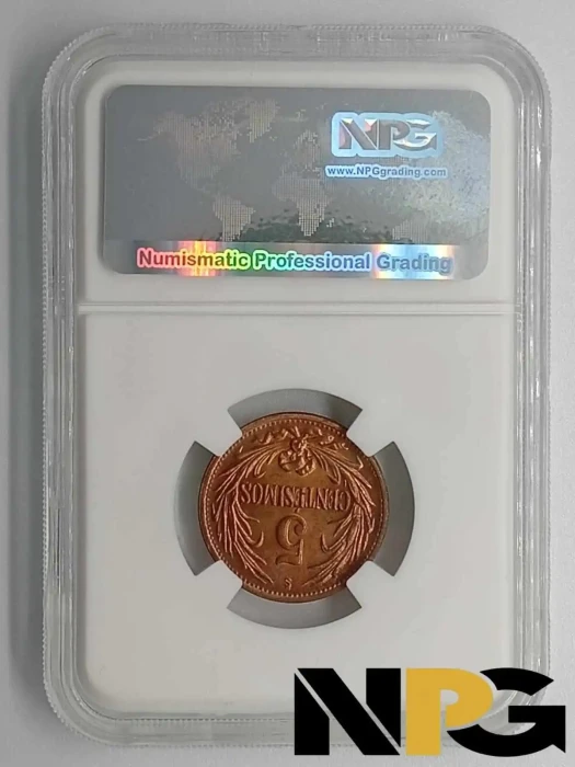 1944 Uruguay 5 Centesimos -  1 - Uruguay