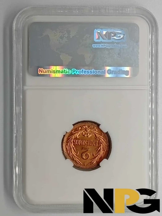 1944s Uruguay 2 Centesimos -  1 - Uruguay