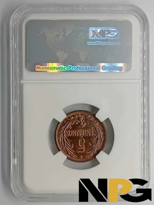 1944so Uruguay 5 Centesimos 1 - Uruguay