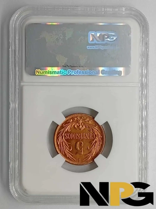 1944so Uruguay 5 Centesimos 1 - Uruguay