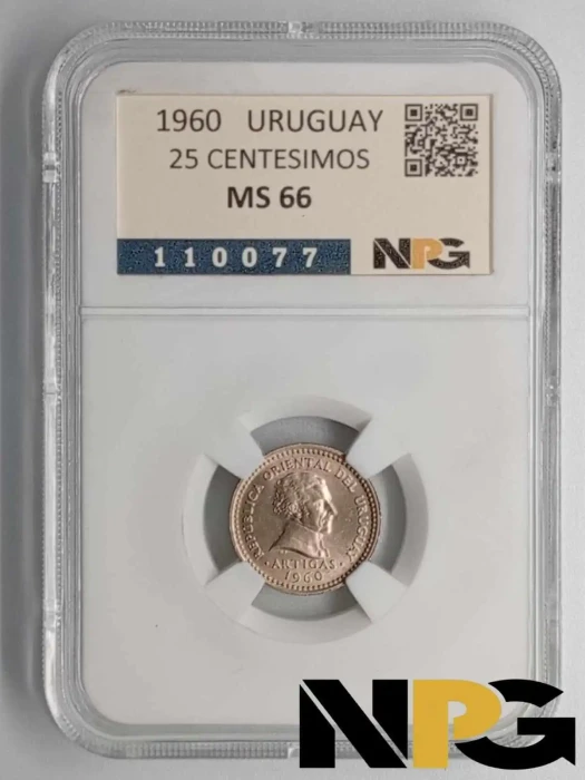 1960 Uruguay 25 Centesimos
