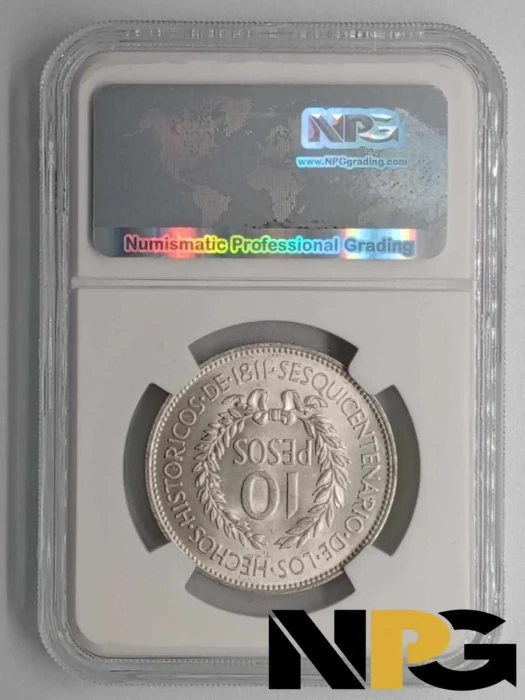 1961 Uruguay 10 Pesos -  1 - Uruguay