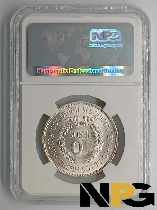 1961 Uruguay 10 Pesos -  1 - Uruguay