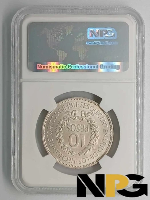 1961 Uruguay 10 Pesos -  1 - Uruguay