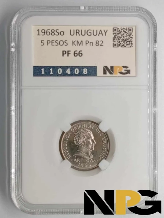 1968So Uruguay 5 Pesos