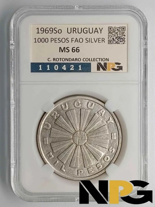 1969So Uruguay 1000 Pesos