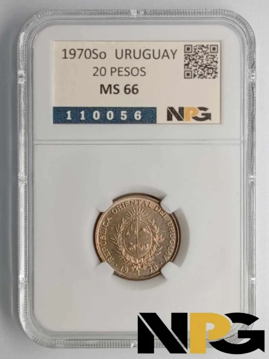 1970 Uruguay 20 Pesos