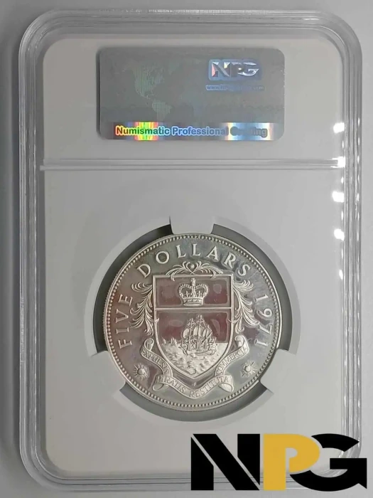 1971fm Bahamas 5 Dollars 1 - Bahamas