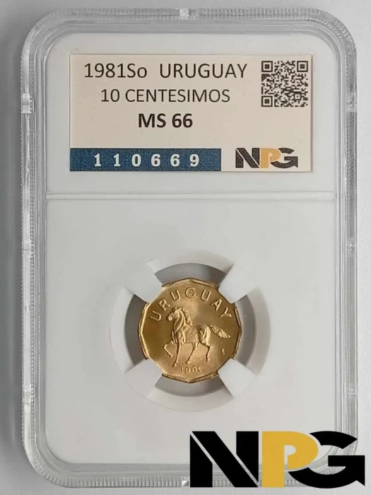 1981So Uruguay 10 Centesimos