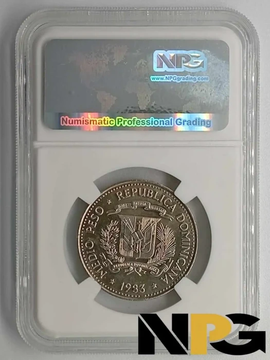 1983 Dominican Republic 1 2 Peso 1 - Dominican Republic
