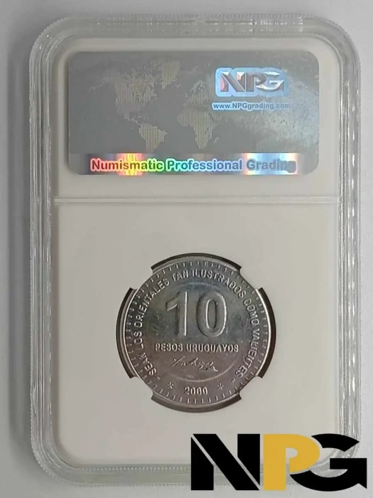 2000 Uruguay 10 Pesos -  1 - Uruguay