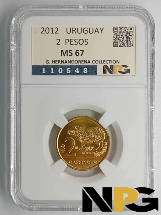 2012 Uruguay 2 Pesos