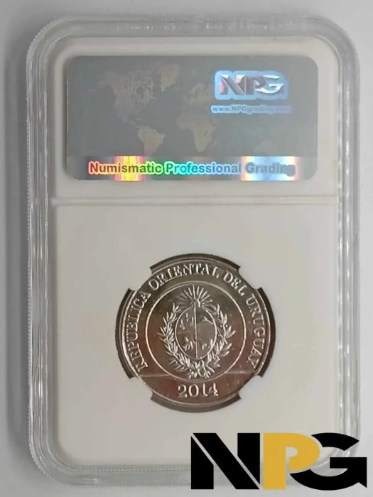 2014 Uruguay 10 Pesos Stainless Steel 10 37 G 1 - Uruguay