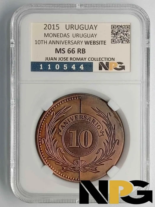 2015 Uruguay  10TH ANNIVERSARY (MONEDAS URUGUAY WEBSITE)